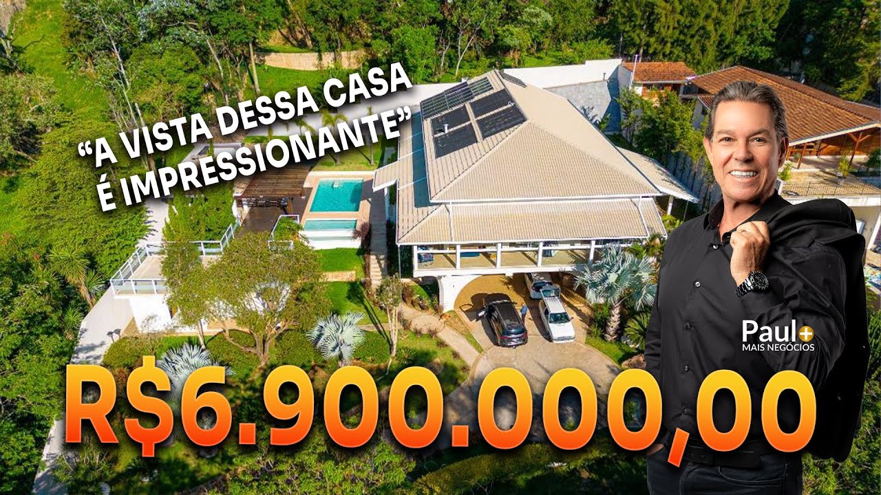 CASA EXUBERANTE COM VISTA PARA MATA EM CONDOMÍNIO DESEJADO DE CAMPINAS-SP I PAULO MAIS NEGÓCIOS