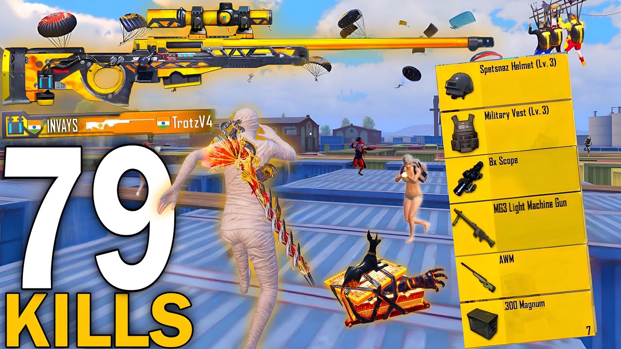 79 KILLS!🔥INSANE SNIPER GAMEPLAY with BEST MUMMY SET😱SAMSUNG,A7,A8,J2,J3,J4,J5,J7,XS