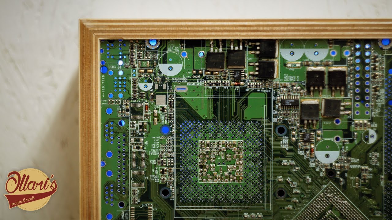 Wall Cabinet with Circuit Board Door and LED lights