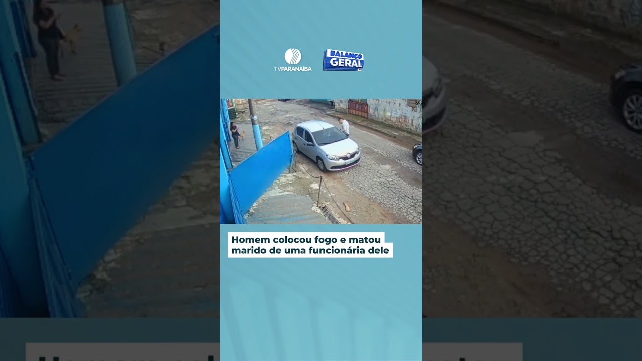 Homem coloca fogo em marido de funcion&aacute;ria dele | Balan&ccedil;o Geral Tarde
