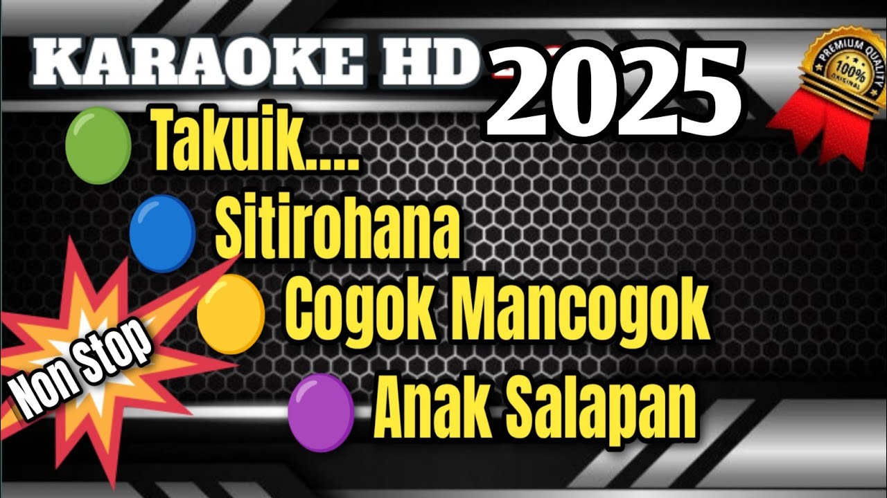 Takuik/Sitirohana/Cogok Mancogok/Anak Salapan || Karaoke Minang Duet Non Stop
