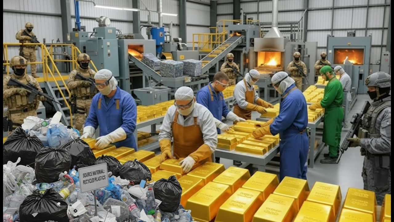 From Plastic Bags to Pure Gold Bars – The Insane Factory Process Revealed