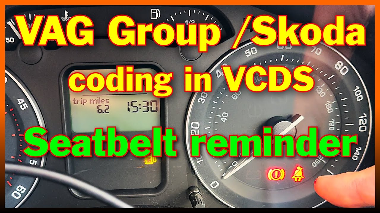 VW / Audi / Seat / Skoda - кодирование в VCDS - напоминание о непристегнутом ремне безопасности