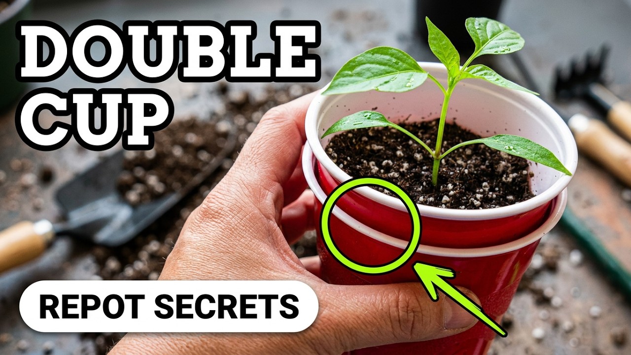 🌶️ WHEN & HOW to REPOT PEPPER Seedlings: REPOTTING  SECRETS You MUST See! 