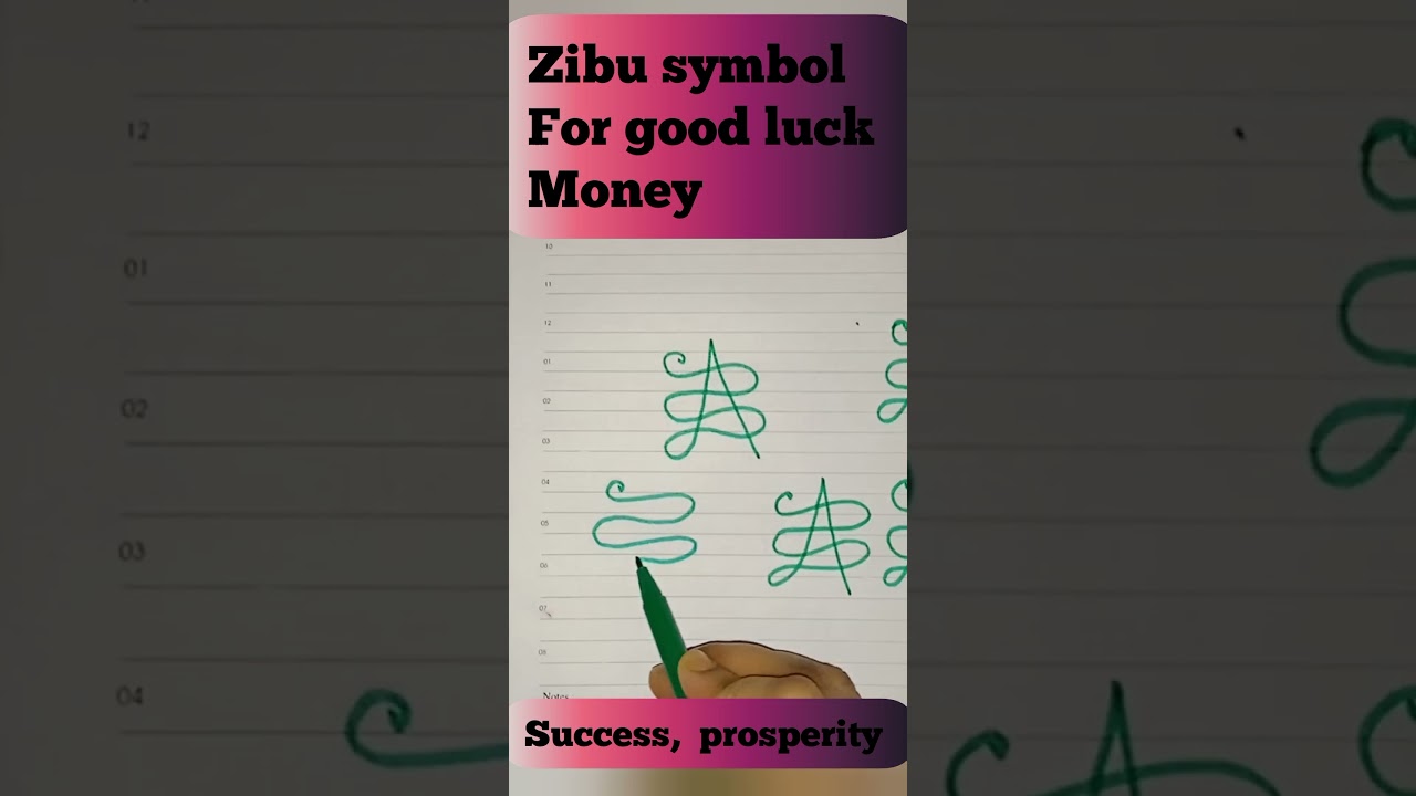 zibu symbols for good luck and success personality 🌟, #shorts