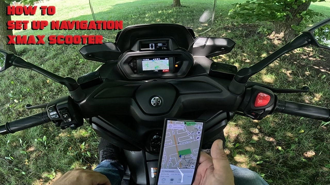 Yamaha GPS Garmin and Y-connect infotainment explained and setup how to Xmax & MT09