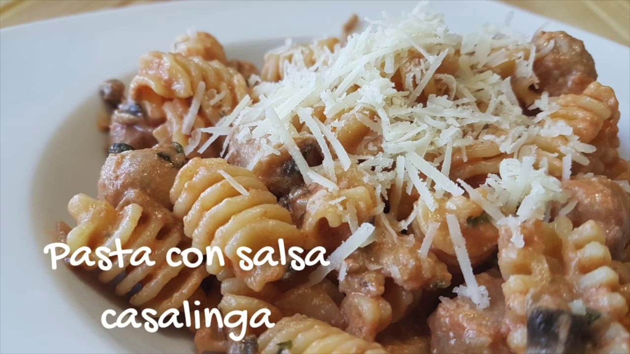 Pasta con salsa casalinga