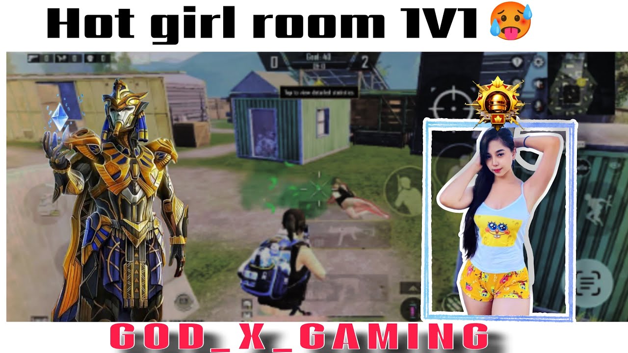 Hot bautifull girl room in bgmi 1V1, 