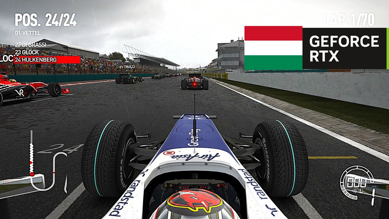 Nico Hulkenberg's Williams FW32 V8 - Hungarian GP 100% Race | F1 2010