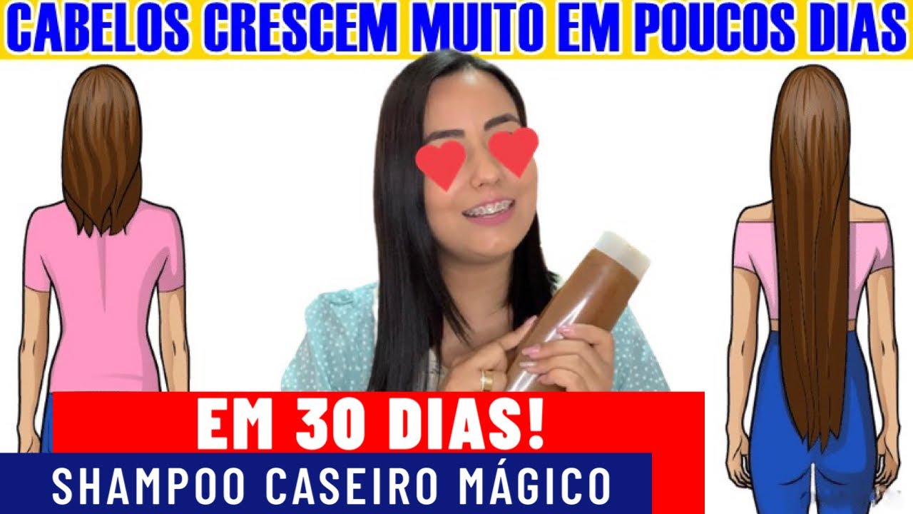 Como Fazer o Cabelo CRESCER EM 1 MÊS! Receita caseira de apenas R$ 7,00