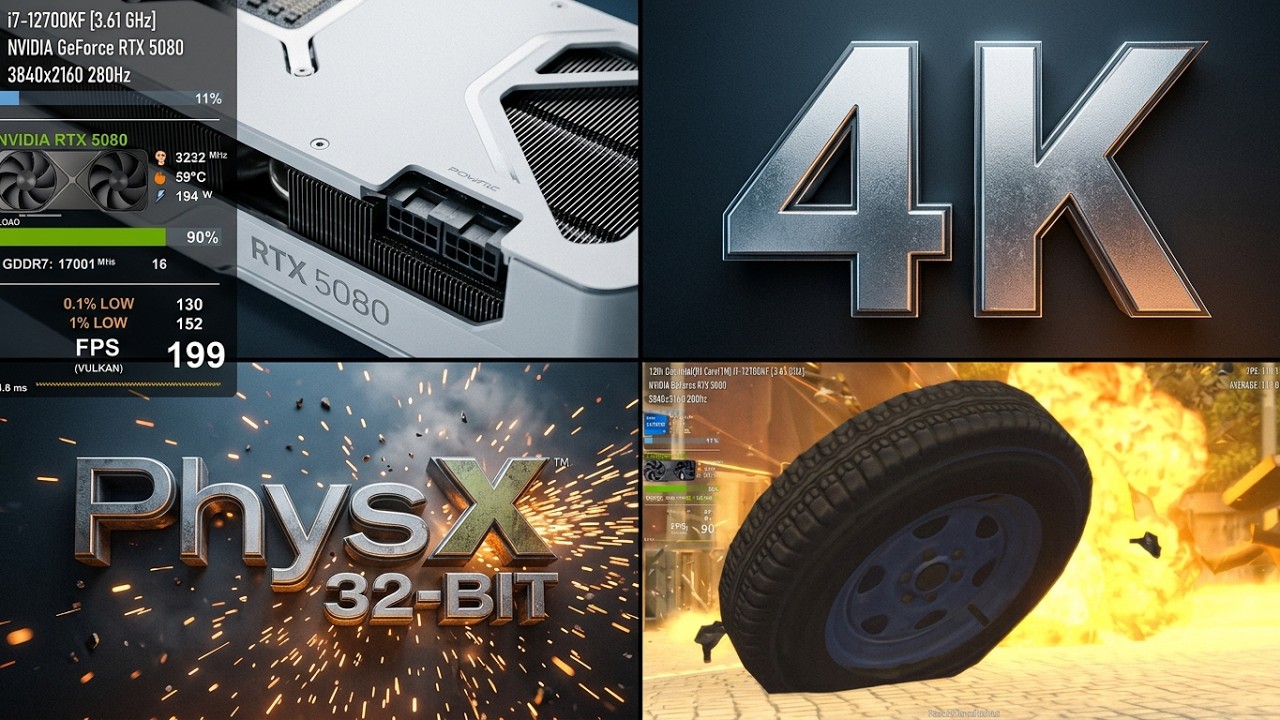 Mafia II - RTX 5080 with new PhysX 32bit drivers - 4K test