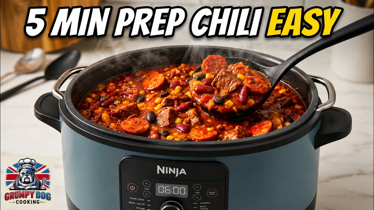 Easy Slow Cooker Beef & Chorizo Chilli in Ninja Foodi Possible Cooker
