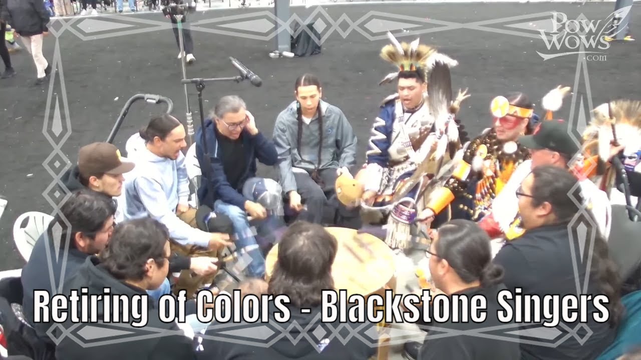 Retiring of Colors - Blackstone Singers - 2025 Manito Ahbee Pow Wow
