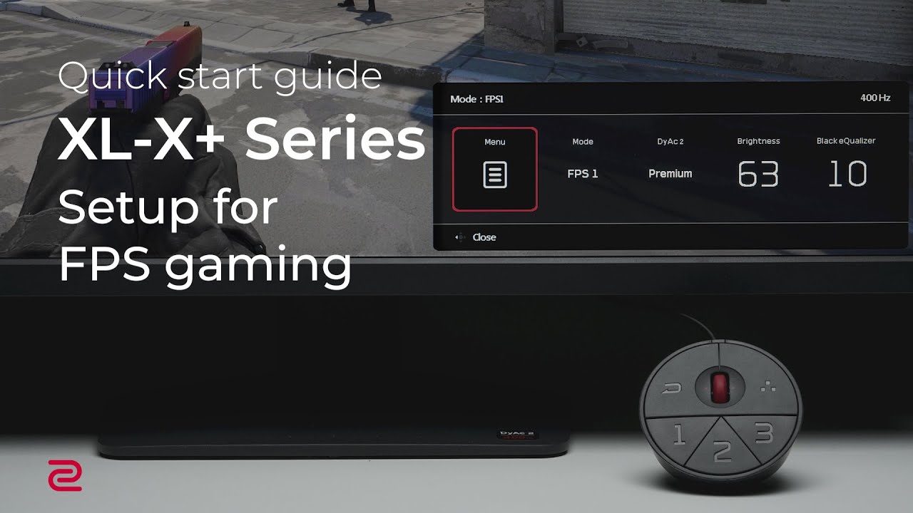 ZOWIE XL-X+ Series Gaming Monitor for Esports: Setup for FPS Gaming