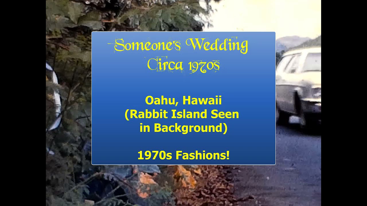 Vintage Home Movies 8mm | Oahu Hawaii Wedding | Rabbit Island 1970s Fashions