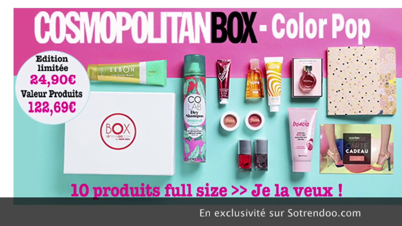 Unboxing - Box Beaut&eacute; CosmopolitanBox Color Pop