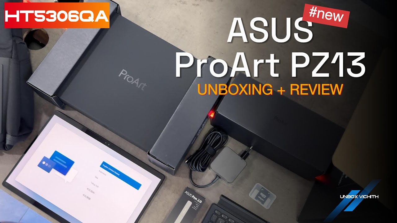 UNBOXING: ProArt PZ13 (HT5306QA) 2024, Snapdragon® X Plus X1P 42