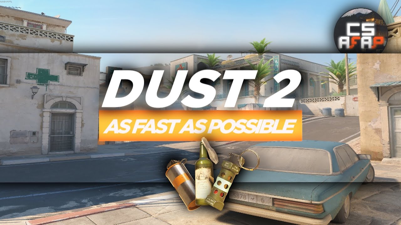 DUST2 as fast as possible (meta nades, strats, utility) | CS2 afap