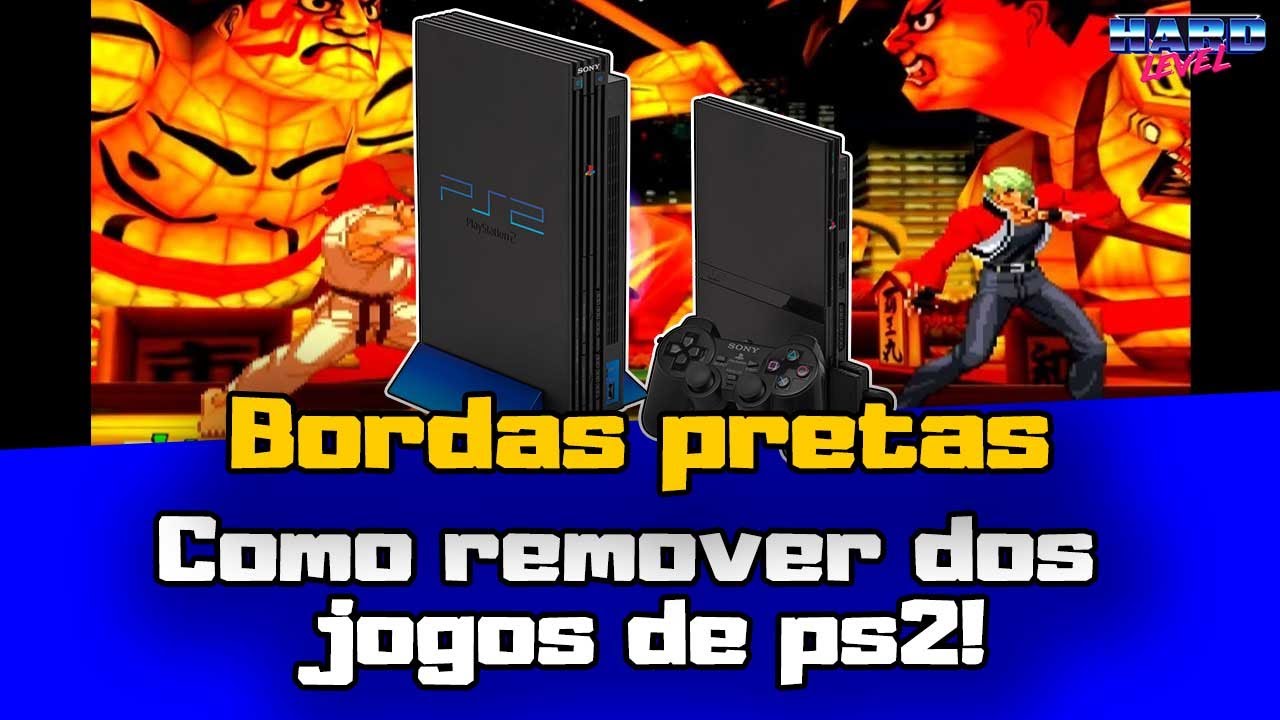 Tutorial PS2 - Como tirar as bordas pretas em TVs modernas! Jogos em tela CHEIA