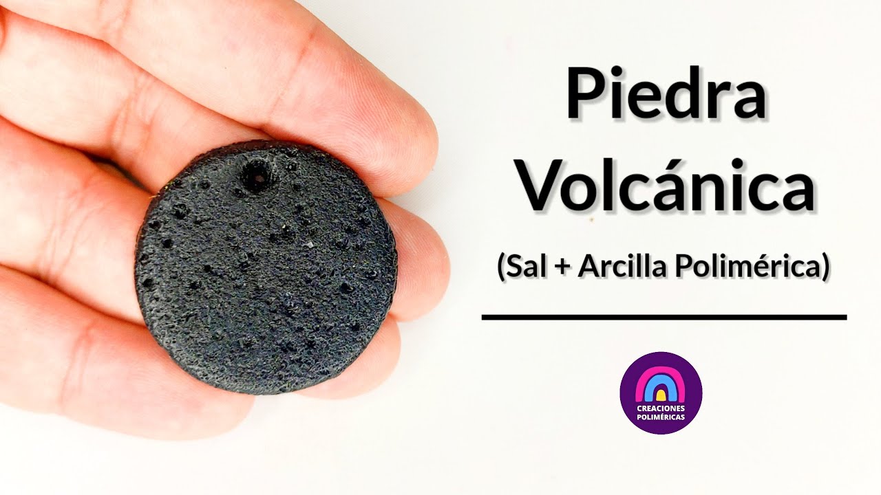 Cómo hacer PIEDRA VOLCÁNICA con arcilla polimérica y sal | Creaciones Poliméricas