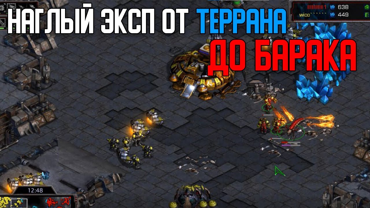 Старкрафт Т VS Z Наглый эксп от террана, сможет ли зерг наказать?