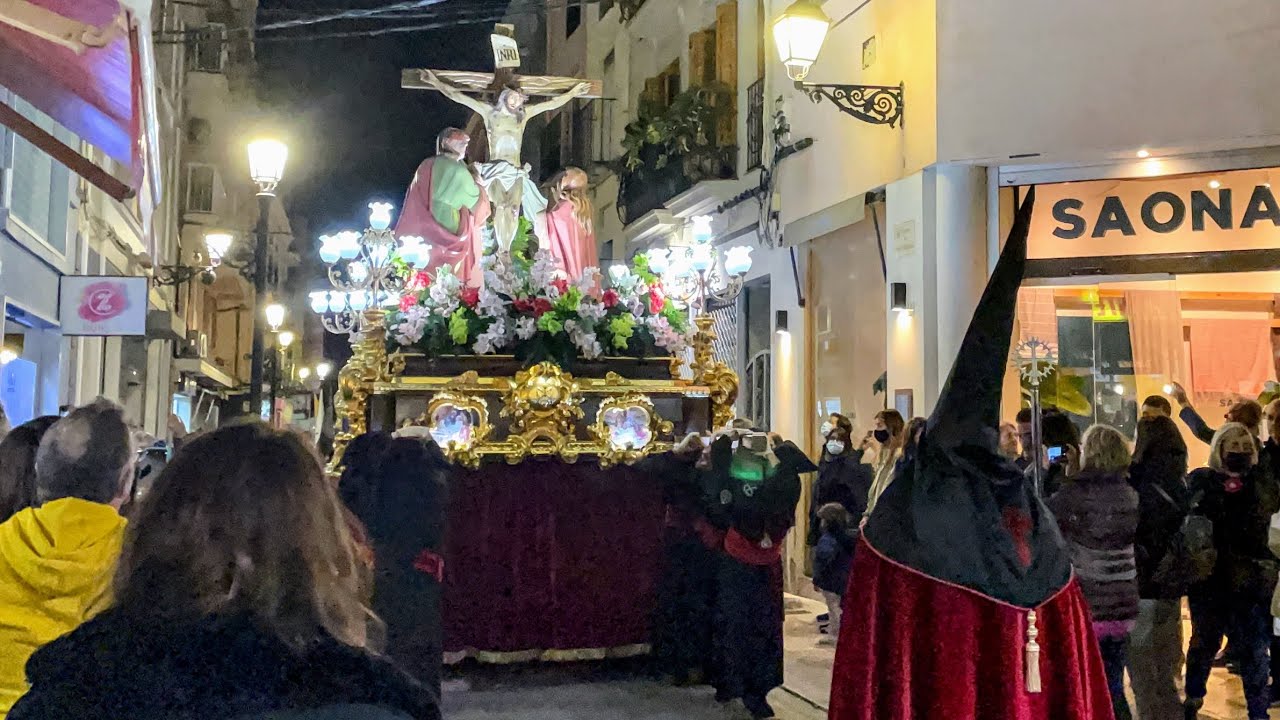 Procesión en Semana Santa en Gandía 2022, Jueves Santo. Procesja w Wielki Czwartek w Hiszpanii