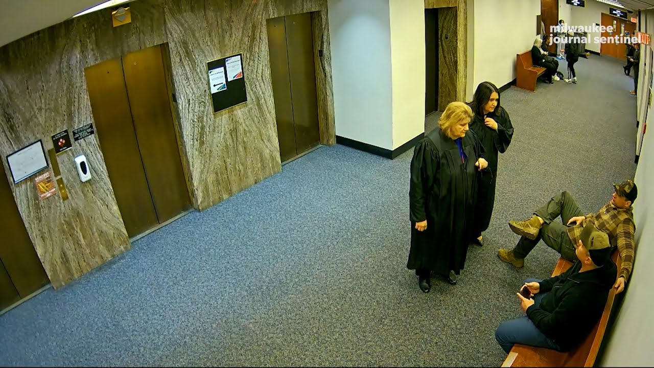 Surveillance video shows Judge Hannah Dugan speak to federal agents, Eduardo Flores-Ruiz's arrest