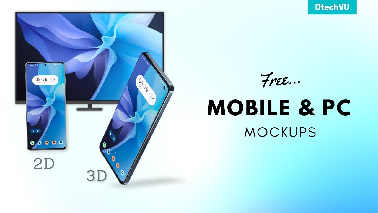 Create Free Smartphone Mockups In Android | 3 Best Apps to Create 2D & 3D Mobile Mockups (Hindi)