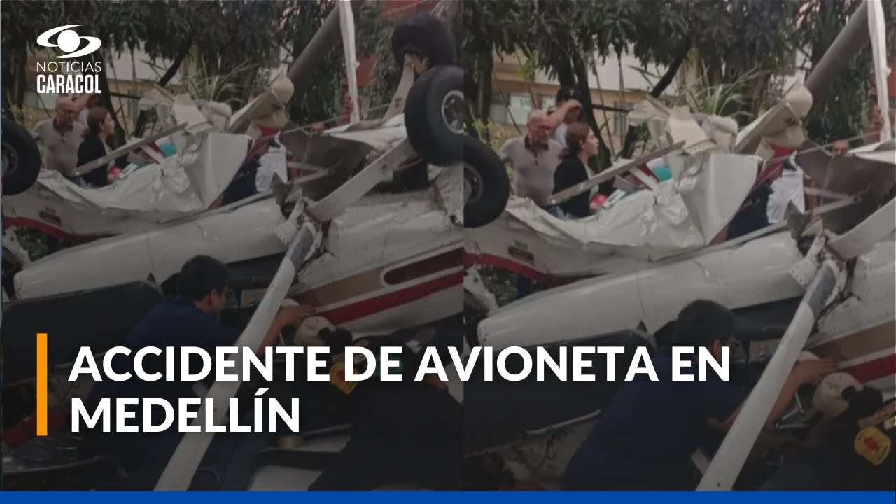 Accidente aéreo en Medellín: avioneta cayó cerca al Atanasio Girardot