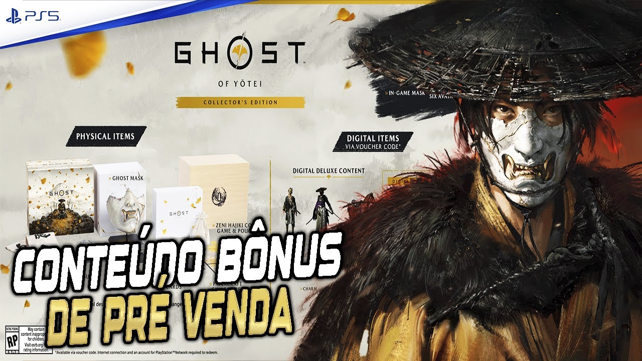 Ghost Of Yotei - Skins, Armas, Amuletos e CONTEÚDO BÔNUS DE PRÉ VENDA!!!
