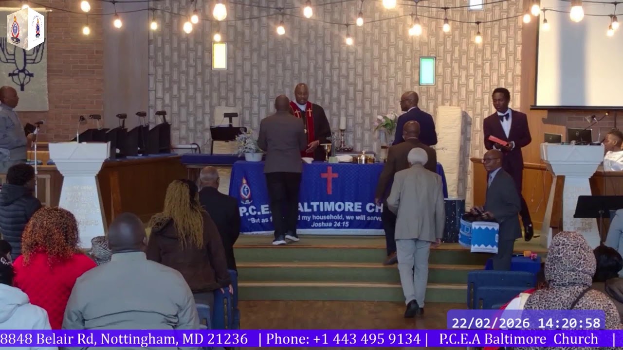 PCEA Baltimore February 22, 2026  Sunday Service