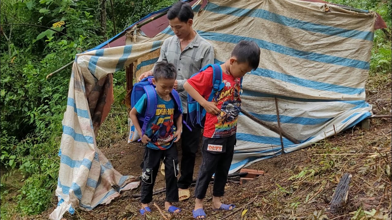 Orphan boy_The man bought a school bag, built a duck coop for the boy.