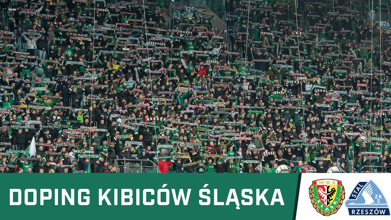 KIBICE: Doping kibiców Śląska w meczu ze Stalą Rzeszów