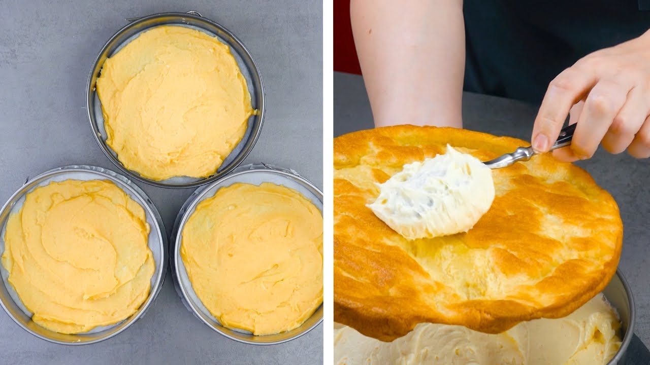 Backe 3-mal Boden aus Brandteig und staple ihn in Kuchenform | Einfach göttlich!