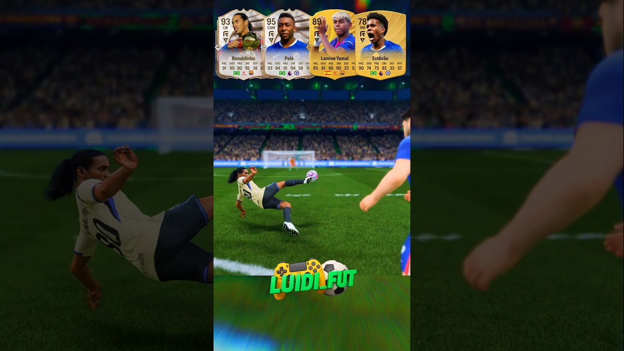 Yamal x Estev&atilde;o x Pel&eacute; x Ronaldinho no Eafc26 ##gameplay #futebol #eafc26
