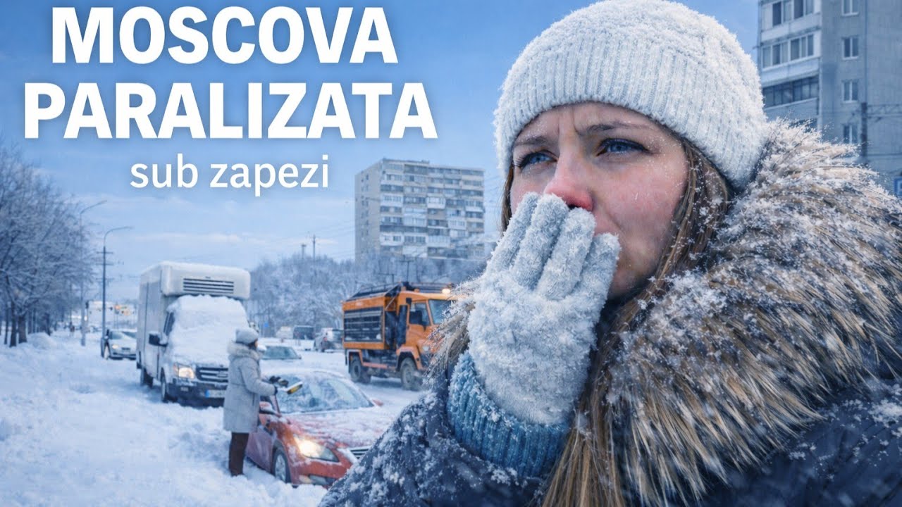 STRĂZI BLOCATE ȘI PIETE ÎNGHEȚATE. MOSCOVA sub ger EXTREM - Cum SUPRAVIETUIESC RUSII? 