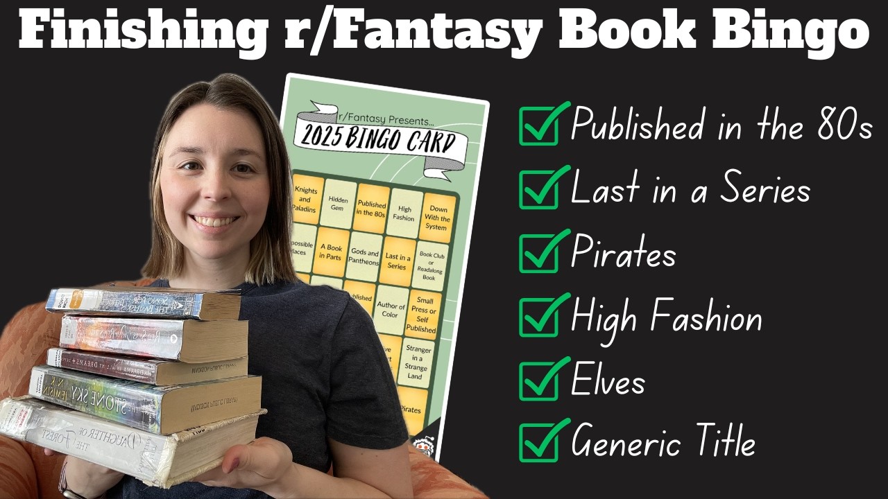 Completing The 2025 r/Fantasy Book Bingo Challenge