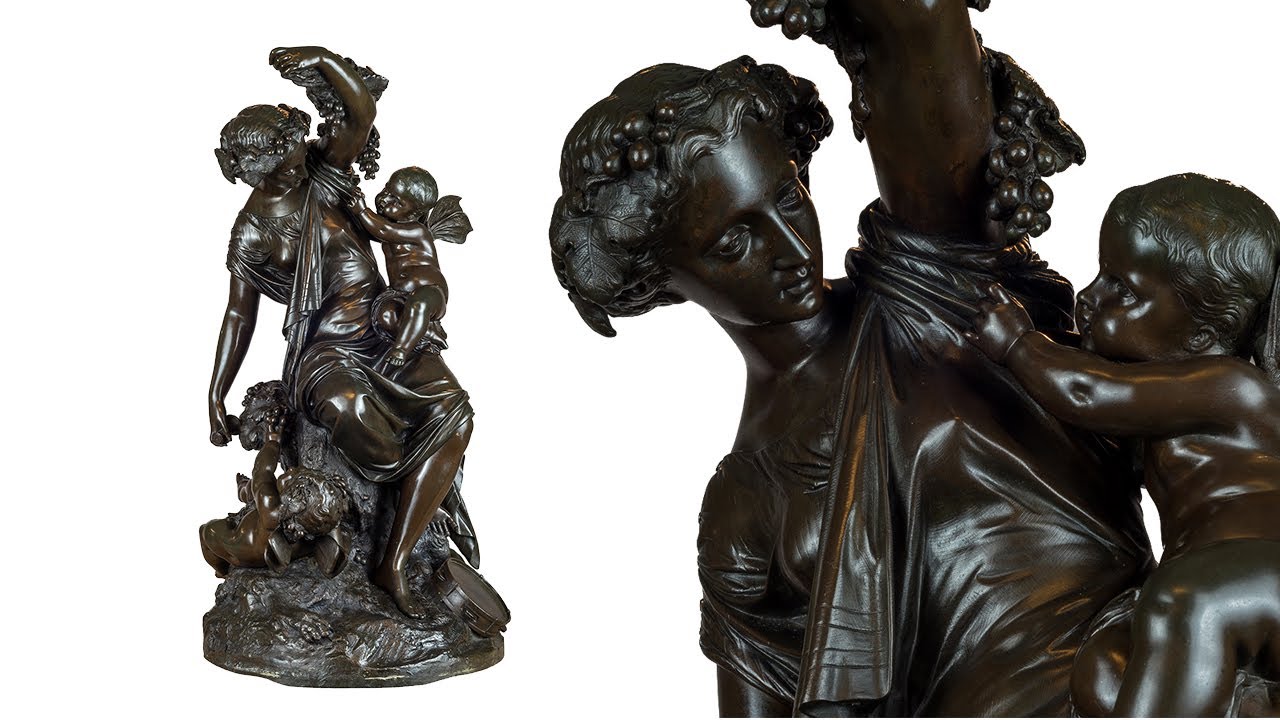 A Fine Patinated Bronze Sculpture by Auguste Moreau