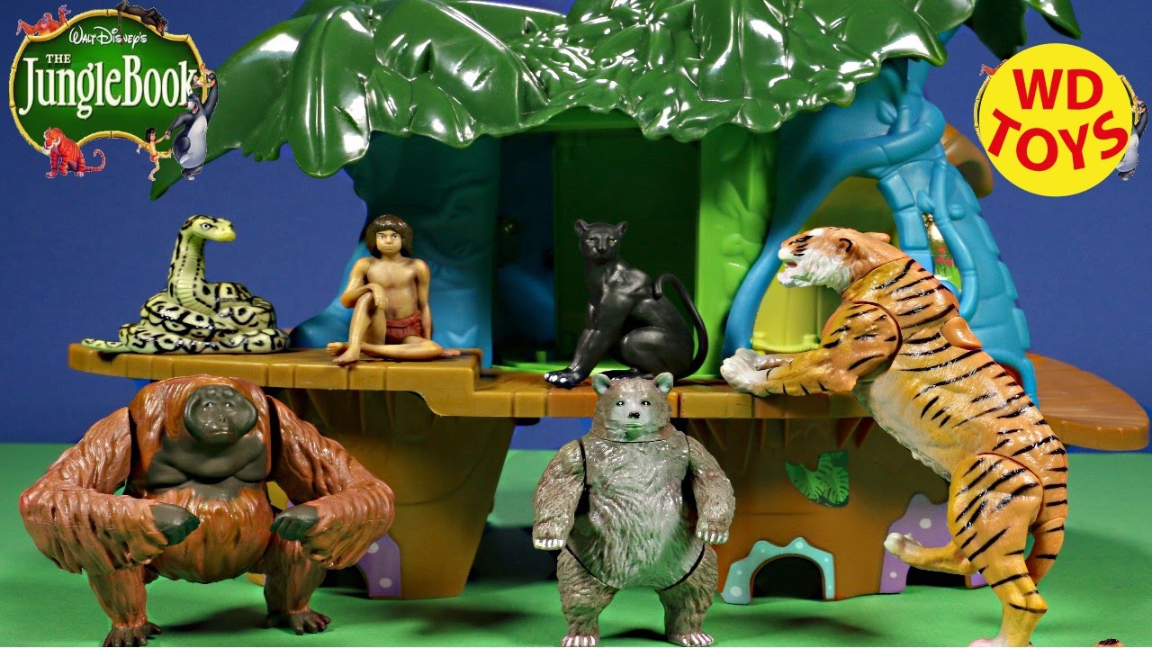 На Книга Джунглей действий на рисунках 3 пакетов из просто играть Маугли,Baloo,Сейчас слушает
