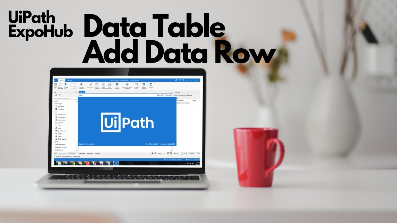 Учебное пособие по UiPath | Как использовать функцию «Добавить строку данных» в таблицу данных Ui...