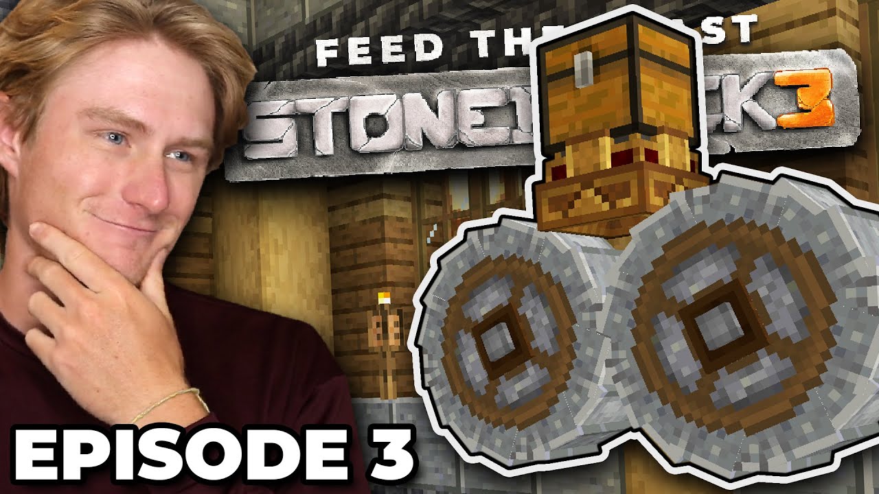 STONEBLOCK 3 MODPACK Ep 3 | Making the Crushing Wheel