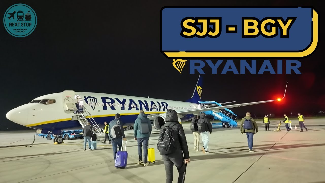 TRIP REPORT | Da Sarajevo a Milano Bergamo (SJJ - BGY) | RYANAIR 🇧🇦-🇮🇹