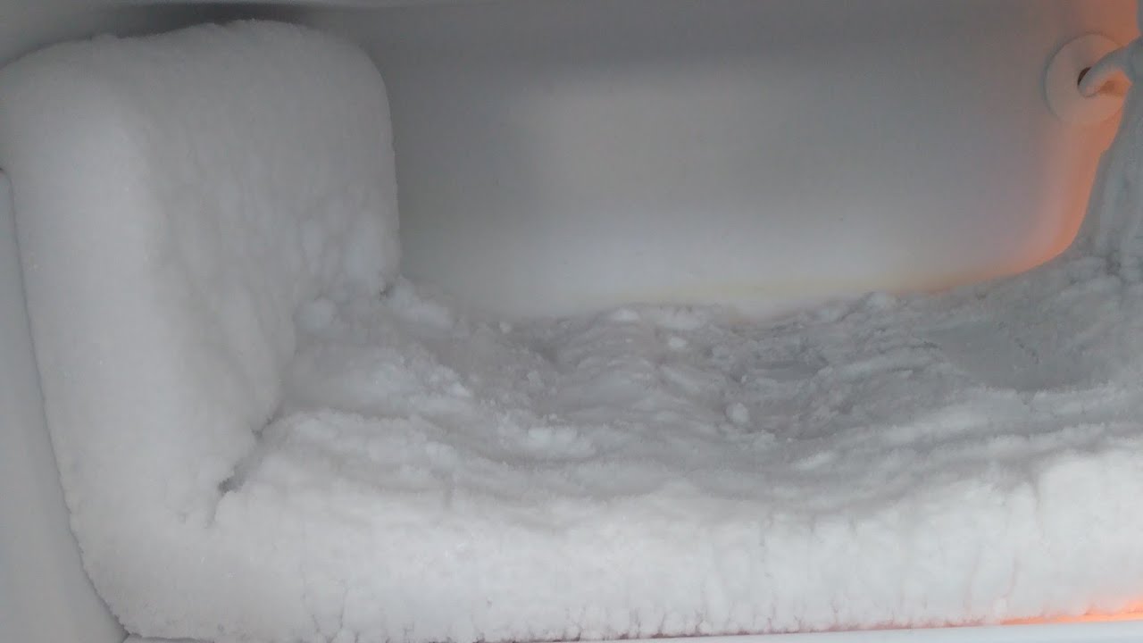 Freezer frost scraping & Ice eating
