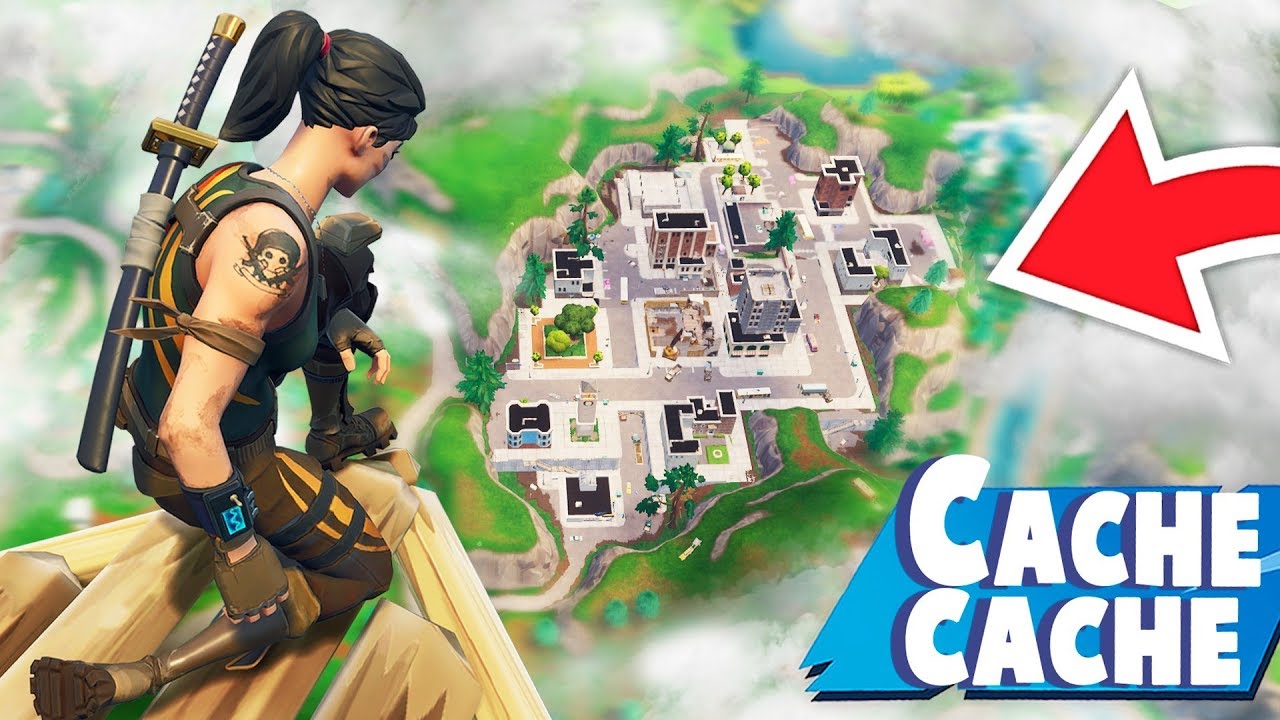 UNE CACHETTE DANS LE CIEL !! (cache cache fortnite)