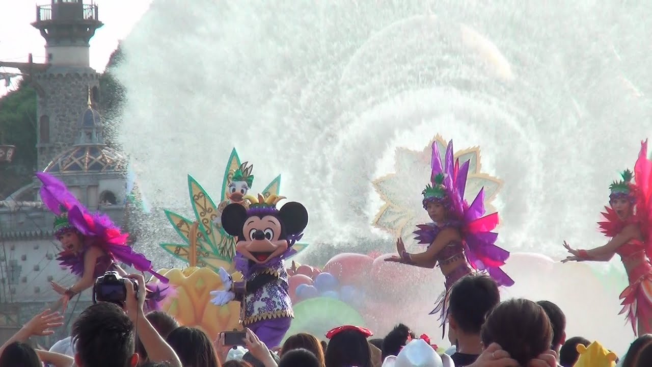 【TDS】ミニーのトロピカルスプラッシュ（ピアッツァ・トポリーノ）2015/08/24 3回目公演