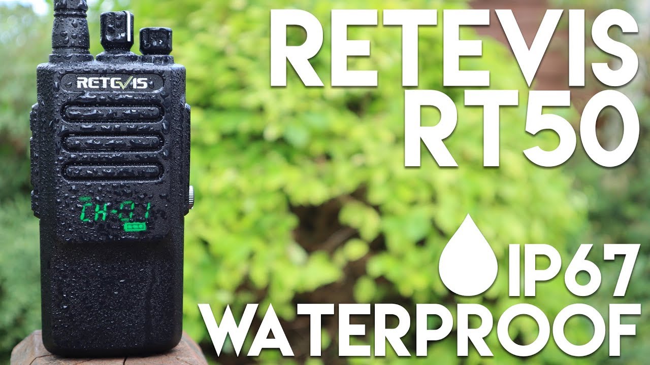 Retevis RT50 - LED Display IP67 Waterproof DMR Radio!