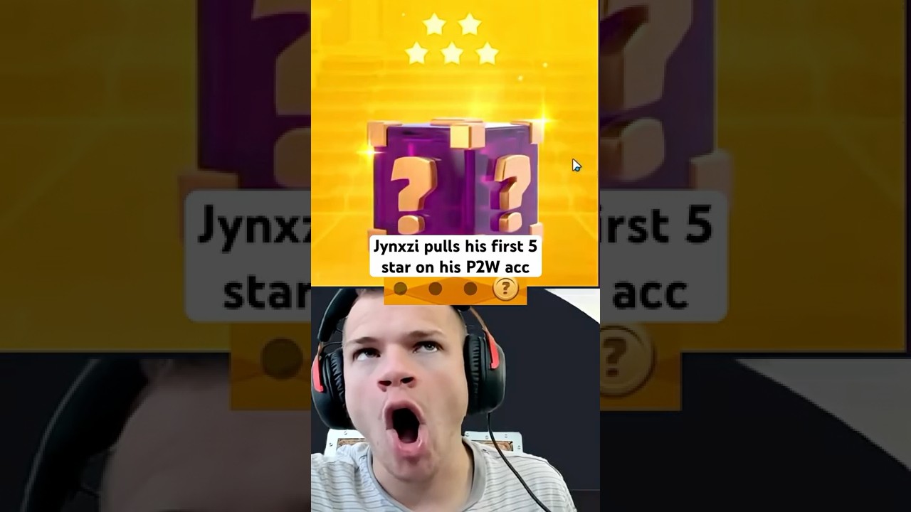 Jynxzi получает 5 звезд 