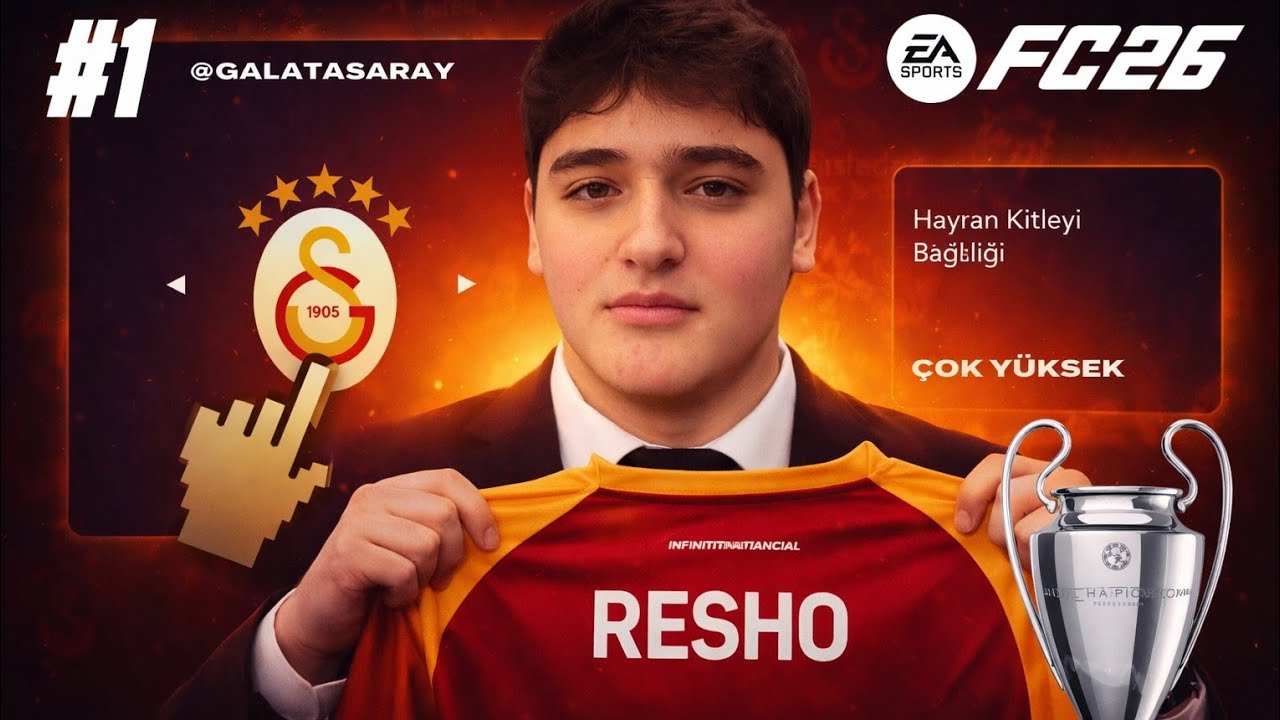 BU TAKIM BU SENE S*KE S*KE ŞAMPİYON (ea fc26 galatasaray ucl kariyer) pt.1