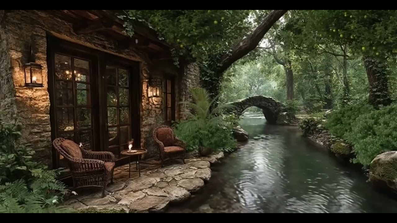 🎹💧 Gentle Piano with Flowing Water | Relaxing Music for Sleep, Study & Meditation