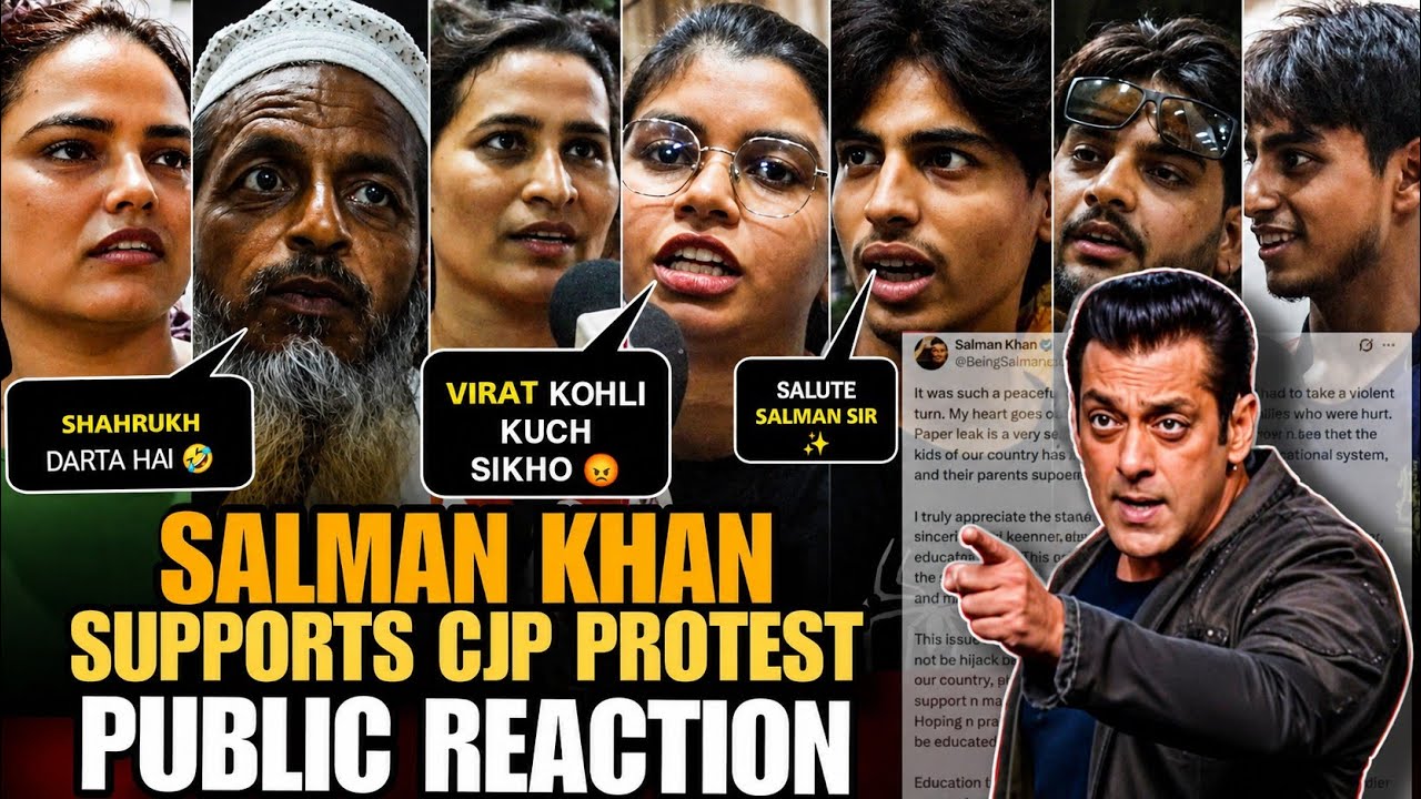 Salman Khan supports cjp prrotest public reaction from cjp protest | epic reacts for salman khan 